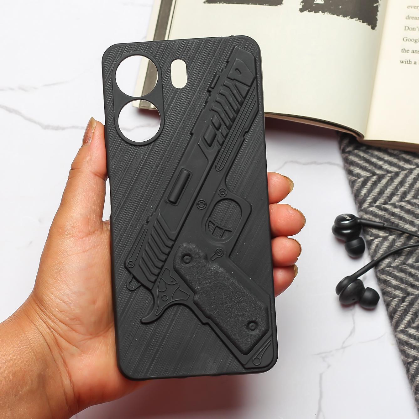 Gun Design Silicone case for Vivo V29E