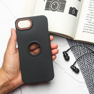 SleekLine Black Silicone Case for Apple Iphone 16e