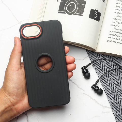 SleekLine Black Silicone Case for Apple Iphone 16e