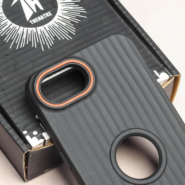 SleekLine Black Silicone Case for Apple Iphone 16e