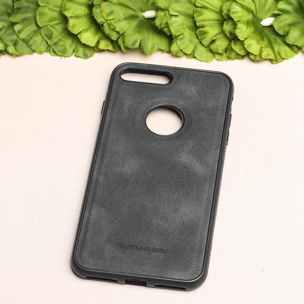 Black Classic Leather Case for Apple Iphone 7 Plus