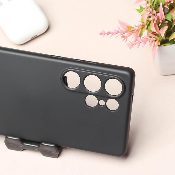 Black Camera Original Silicone case for Samsung S25 Ultra