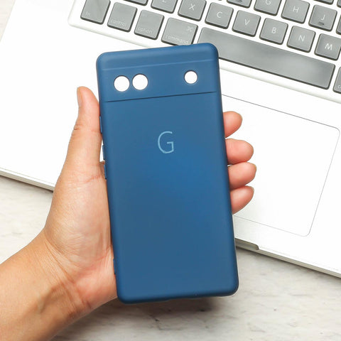 Blue Camera Original Silicone case for Google Pixel 6A