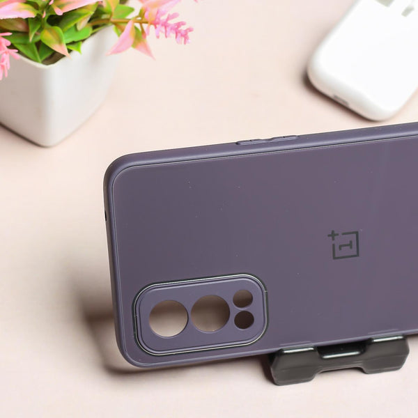 Deep Purple Camera Mirror Silicone Case for Oneplus Nord 2