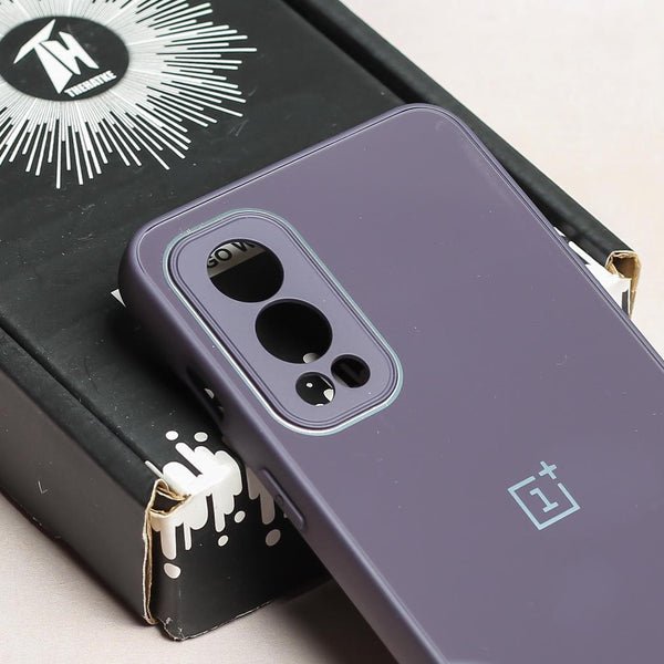 Deep Purple Camera Mirror Silicone Case for Oneplus Nord 2