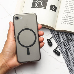 Black Paper Matte Magsafe Case for Apple Iphone 7