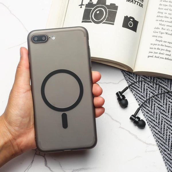 Black Paper Matte Magsafe Case for Apple Iphone 7 Plus