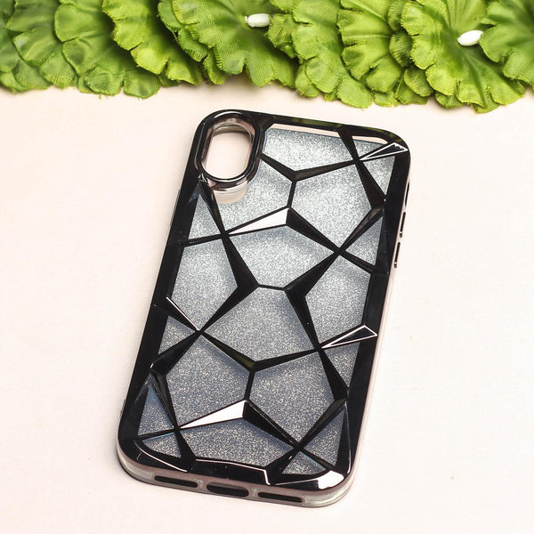 Dazzle Black Silicone case for Apple iphone XR