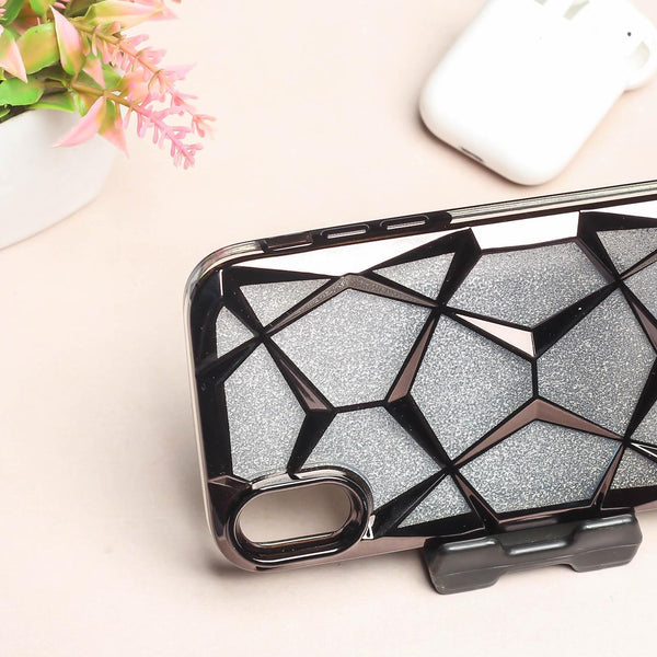 Dazzle Black Silicone case for Apple iphone XR