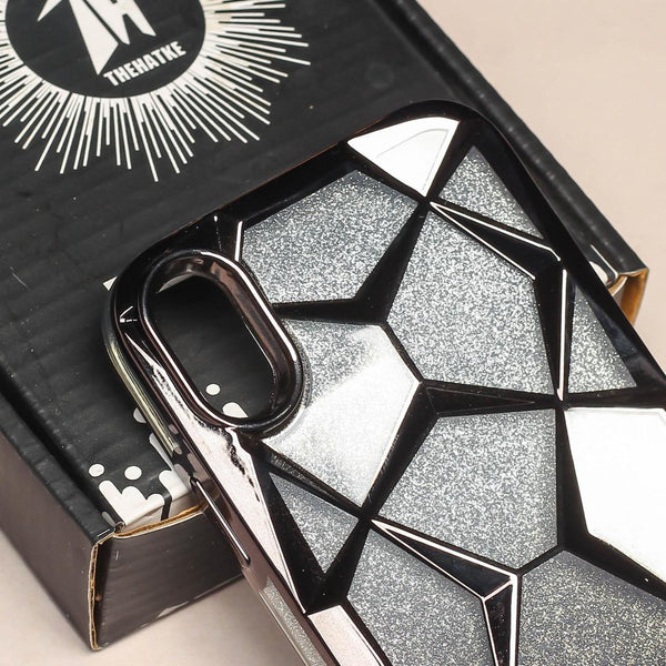 Dazzle Black Silicone case for Apple iphone XR