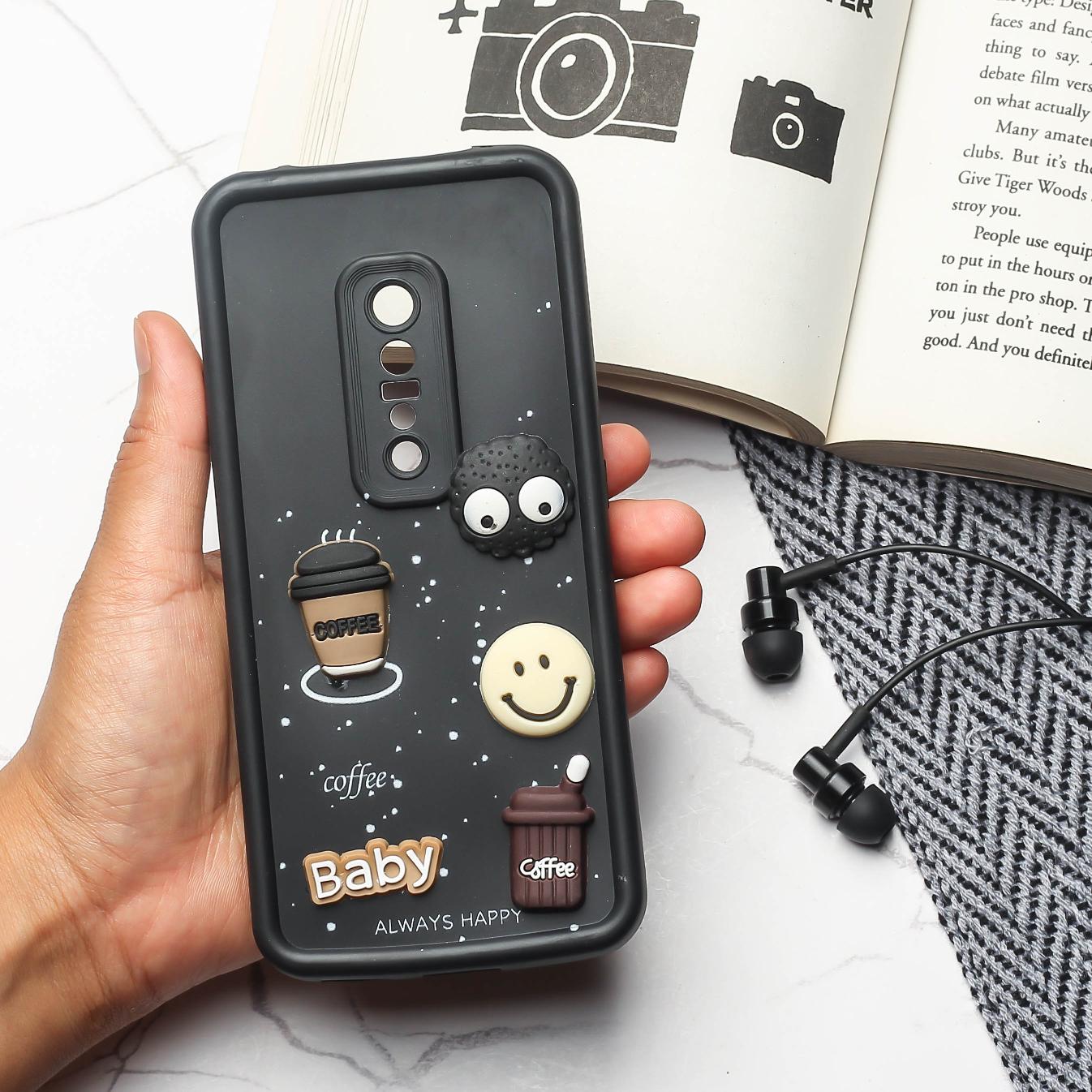 Black COFFEE (ALWAYS HAPPY) Silicone case for Vivo V17 Pro