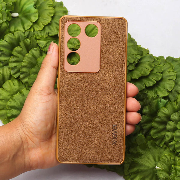 X-LEVEL Brown Leather Case for Vivo V27