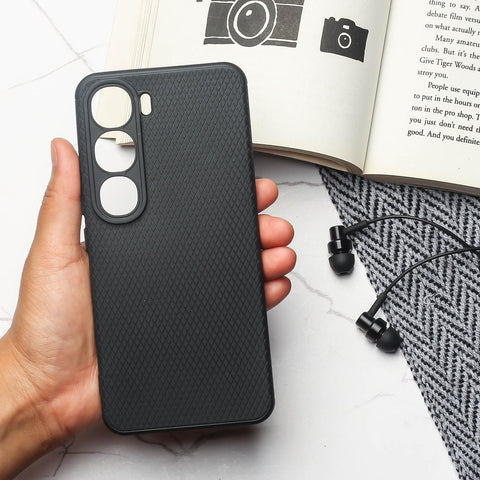 Black Line Wave Silicone Case for Vivo Y300