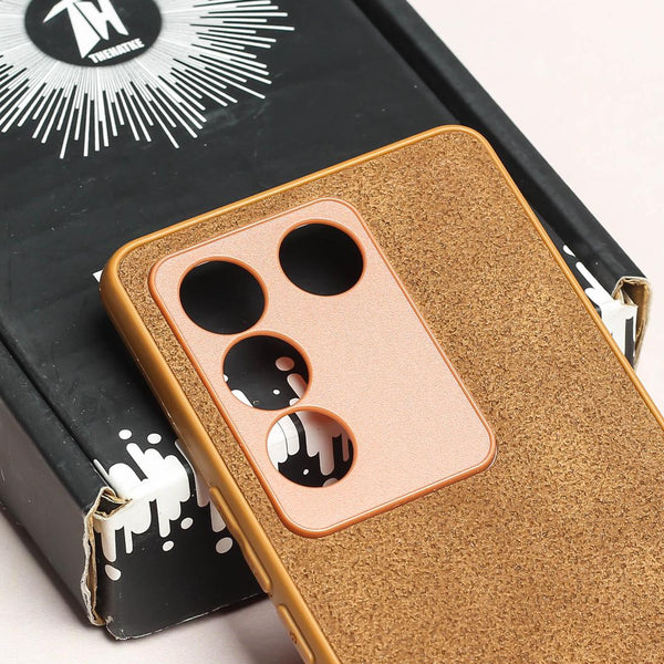 X-LEVEL Brown Leather Case for Vivo V27 Pro