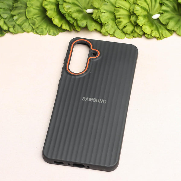 Black SleekLine Silicone Case for Samsung A56