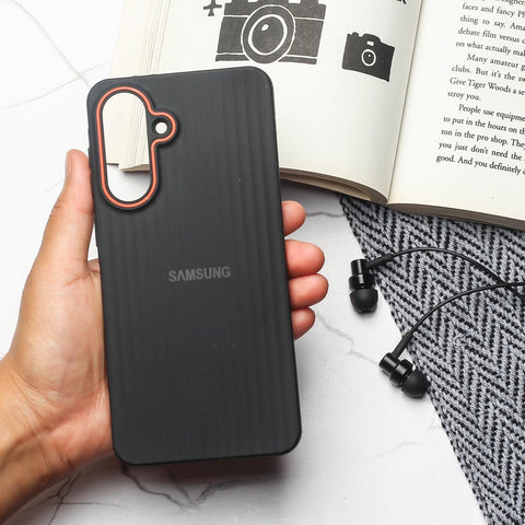 Black SleekLine Silicone Case for Samsung A56