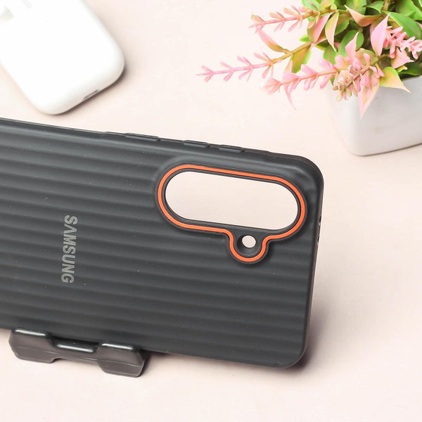 Black SleekLine Silicone Case for Samsung A56