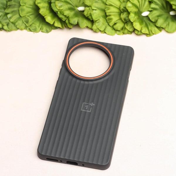 Black SleekLine Silicone Case for Oneplus 12R