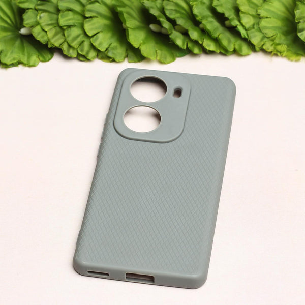 Grey Line Wave Silicone Case for Oppo Reno 11