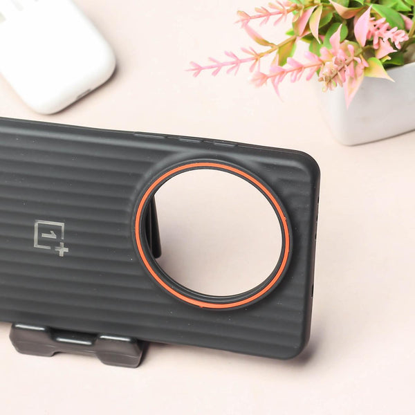 Black SleekLine Silicone Case for Oneplus 13R