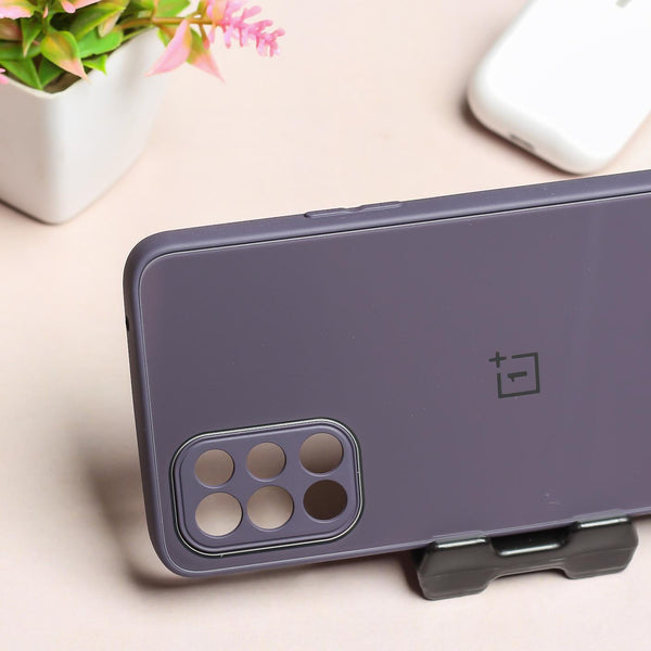Deep Purple Camera Mirror Safe Silicone Case for Oneplus 9R