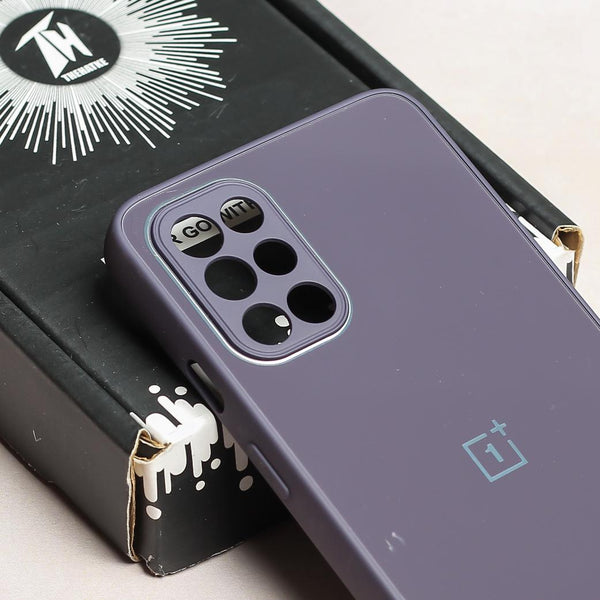 Deep Purple Camera Mirror Safe Silicone Case for Oneplus 9R