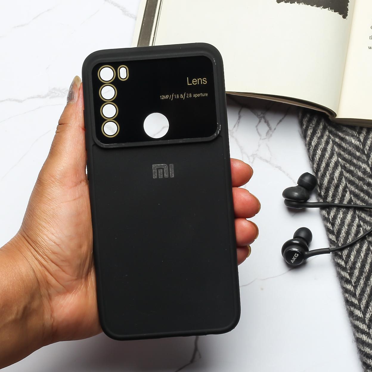 Spoov Luxury Black Silicone Case for Redmi Note 8