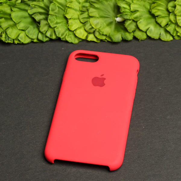 Red Original Silicone case for Apple iphone 8