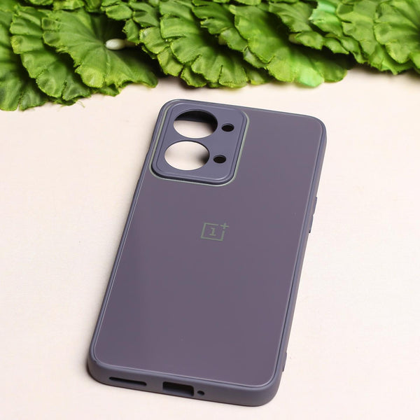 Deep Purple Camera Mirror Silicone Case for Oneplus Nord 2T