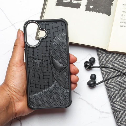 SP-Superhero Engraved logo silicon Case for Apple Iphone 16