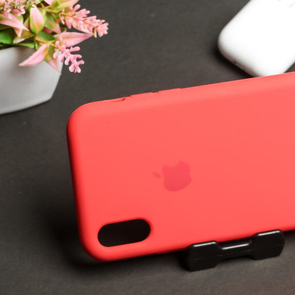 Red Original Silicone case for Apple iphone XR