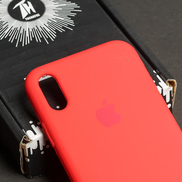 Red Original Silicone case for Apple iphone XR