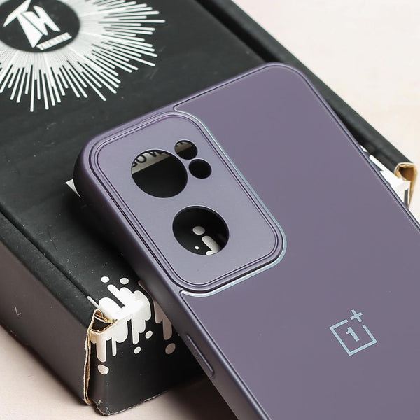Deep Purple Camera Mirror Silicone Case for Oneplus Nord CE 2