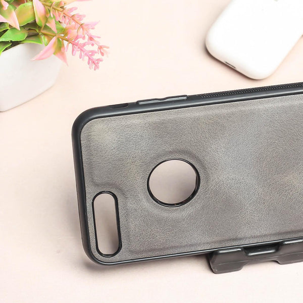 Grey Classic Leather Case for Apple Iphone 7 Plus