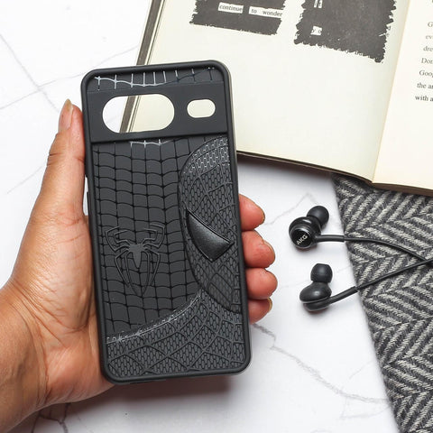 SP-Superhero Engraved logo silicon Case for Google Pixel 8