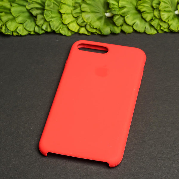 Red Original Silicone case for Apple iphone 8 Plus