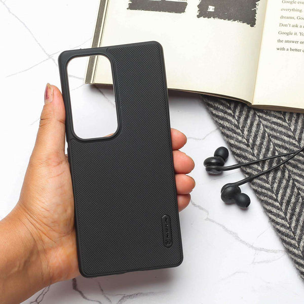 Black Niukin Silicone Case for Vivo V30 Pro