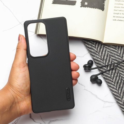 Black Niukin Silicone Case for Vivo V30 Pro