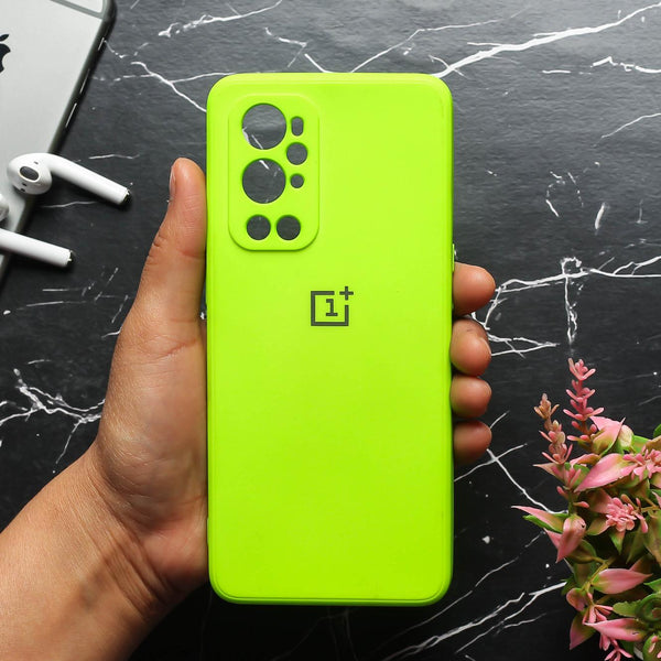 Neon Green Camera Original Silicone case for Oneplus 9 Pro