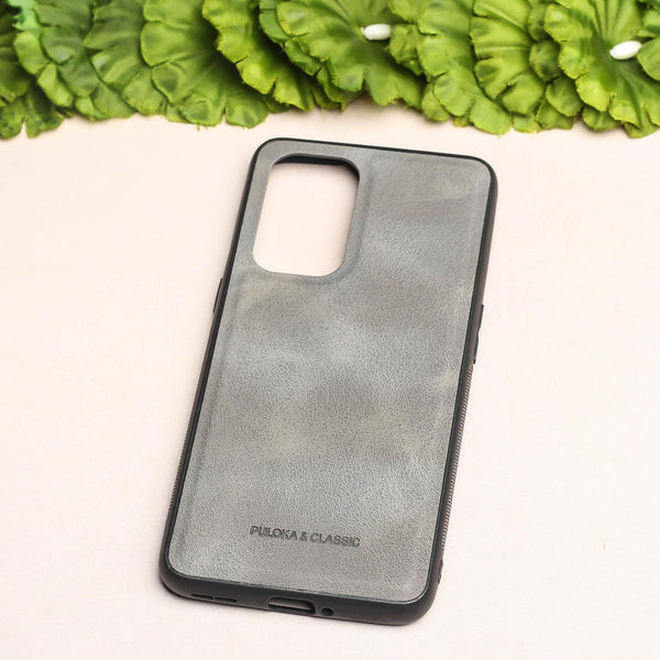 Grey Classic Leather Case for Oneplus 9