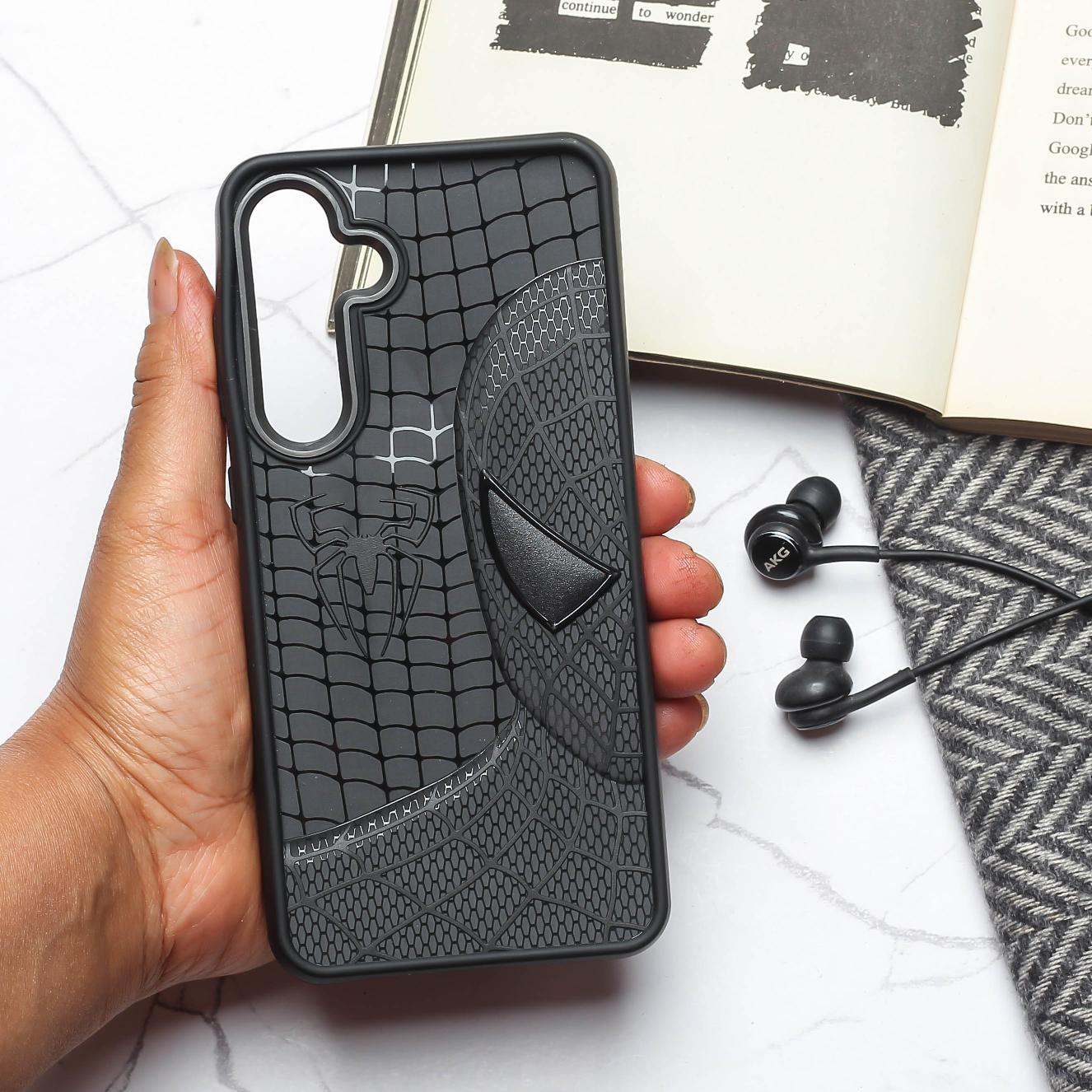 SP-Superhero Engraved logo silicon Case for Samsung S23 Fe