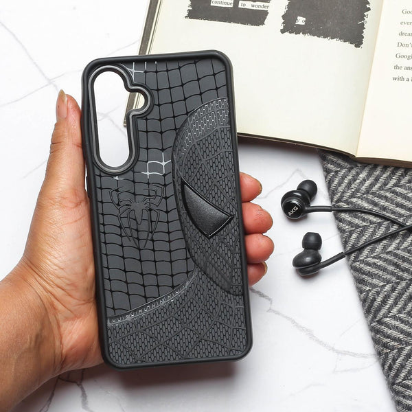 SP-Superhero Engraved logo silicon Case for Samsung S24 Fe