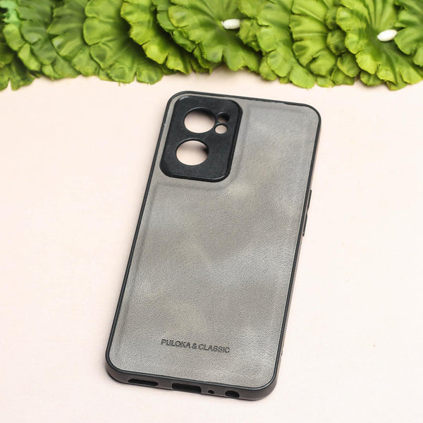 Grey Classic Leather Case for Oneplus Nord CE 2