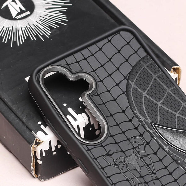 SP-Superhero Engraved logo silicon Case for Samsung S24 Fe