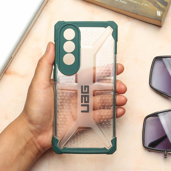 Green UAG Transparent Case for Oneplus Nord CE 4