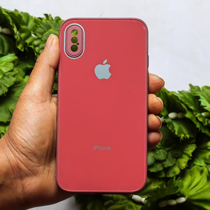 Red camera Safe mirror case for Apple Iphone Xs Max