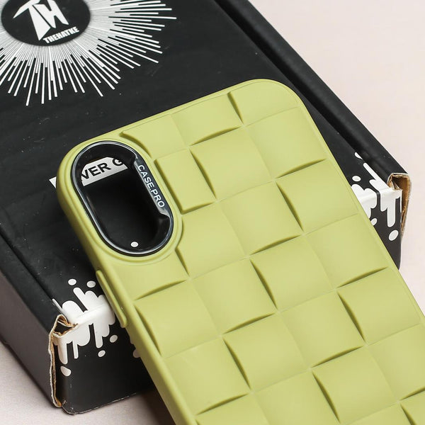 Green Grid silicone case for Apple iPhone X/XS