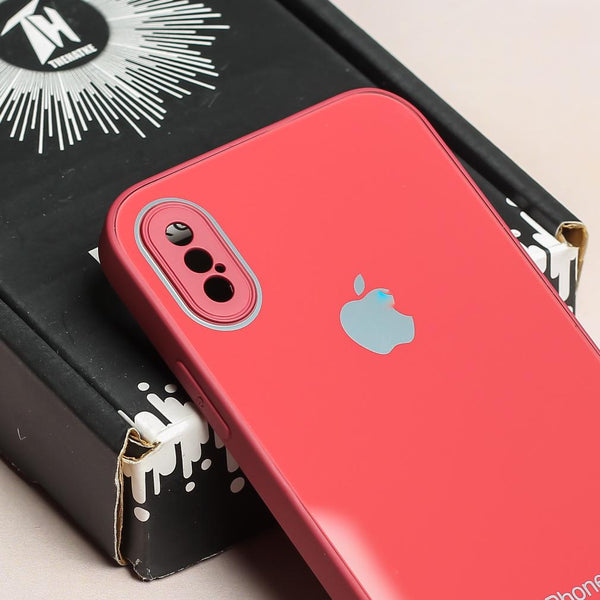 Red camera Safe mirror case for Apple Iphone X/Xs
