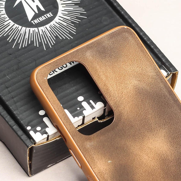 Brown Classic Leather Case for Oneplus 9