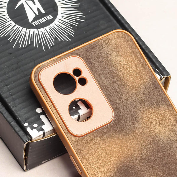 Brown Classic Leather Case for Oneplus Nord CE 2